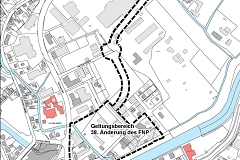 Geltungsbereich der 38. Änderung des Flächennutzungsplans 2000