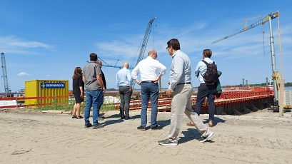 Auch ein Besuch der Baustelle des LNG-Terminals in Stade stand auf dem Programm
