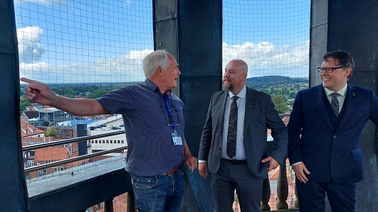 Eine Stadtführung samt Besteigung des Cosmae-Kirchturms stand für die Besucher aus Schweden ebenfalls auf dem Programm