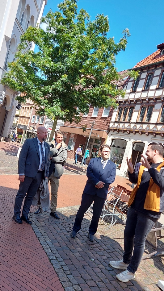 Eine Stadtführung samt Besteigung des Cosmae-Kirchturms stand für die Besucher aus Schweden ebenfalls auf dem Programm