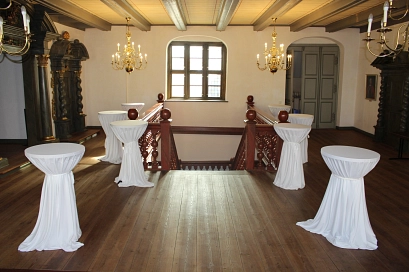 Dieses Bild zeigt das Foyer im Obergeschoss des Rathauses&nbsp;&copy;&nbsp;Hansestadt Stade