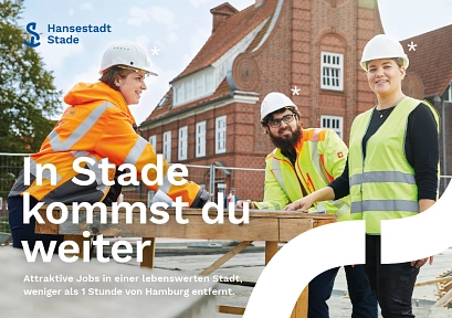Jobkampagne - Postkarte 1&nbsp;&copy;&nbsp;Hansestadt Stade