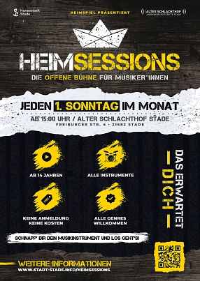 Kultur-Projekt Heimsessions Flyer Kultur-Projekt Heimsessions Flyer © Hansestadt Stade