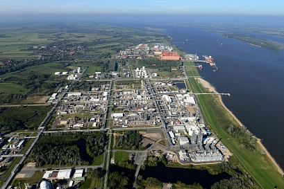 chemcoastpark mit Dow, Luftbild&nbsp;&copy;&nbsp;Martin Elsen