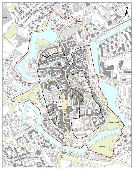 Abgrenzung des Quartiers „Stader Altstadt“ und des „Sanierungsgebietes Stade-Altstadt“