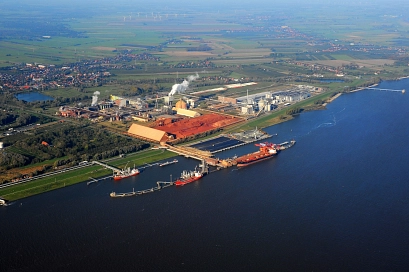 Luftbild Seehafen Stade&nbsp;&copy;&nbsp;Martin Elsen