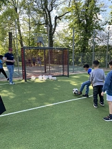 Spielplatzfest Erleninsel - Eimerschießen&nbsp;&copy;&nbsp;Hansestadt Stade