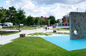 Stadtteilpark Hahle Boulderwand&nbsp;&copy;&nbsp;Hansestadt Stade