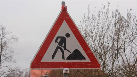 Baustellen-Schild