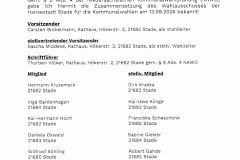 Zusammensetzung Wahlausschuss 2026 Zusammensetzung Wahlausschuss 2026